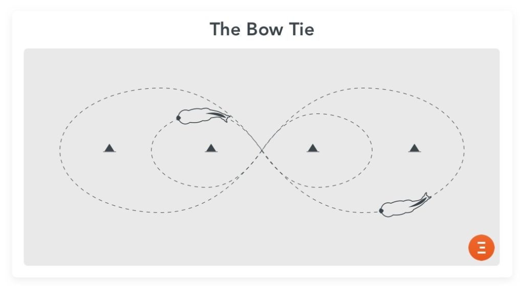 The Bow Tie, an fun exercise for young horses